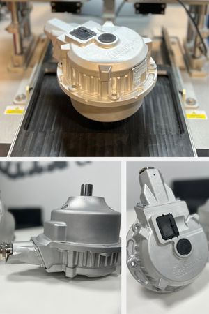 Photographs of an electric motor